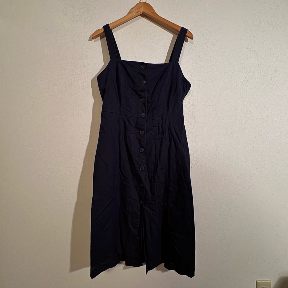 Blue Gap Linen Button Down Dress